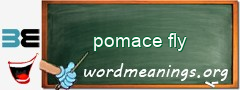 WordMeaning blackboard for pomace fly